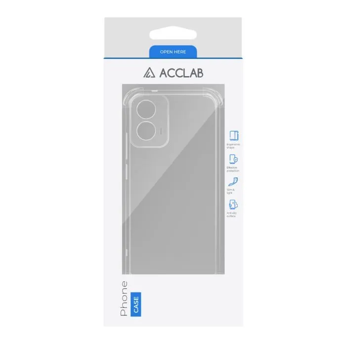 Чохол до мобільного телефона ACCLAB TPU ShockProof Motorola Moto G34 Transparent (1283126610936) зображення 2