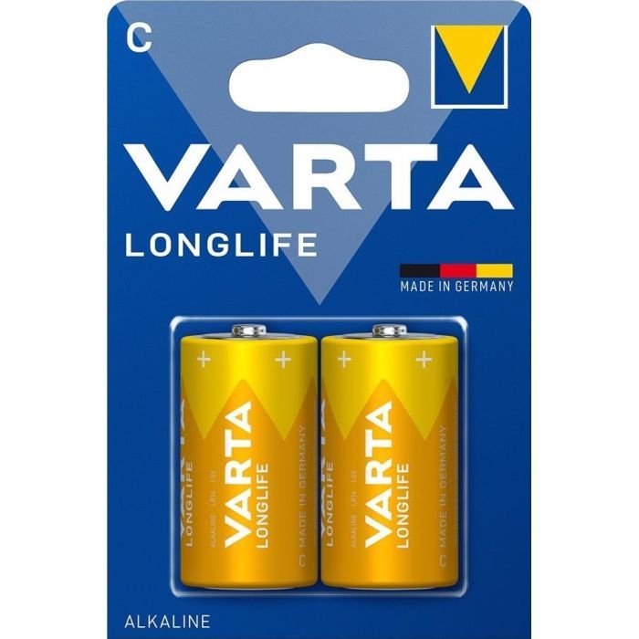 Батарейка Varta C (LR14) Longlife щелочная * 2 (4114101412)