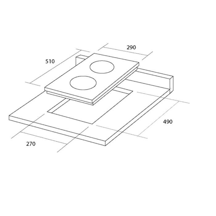Варочная поверхность Pyramida PFG 320 BLACK изображение 6