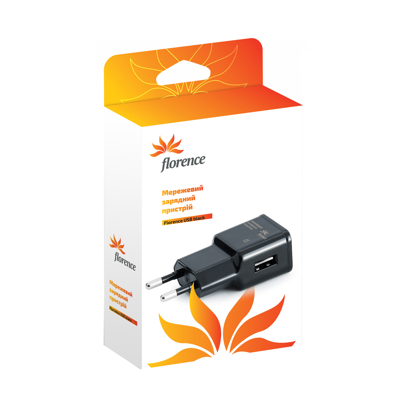 Зарядний пристрій Florence USB, 2A (TC20-USB)