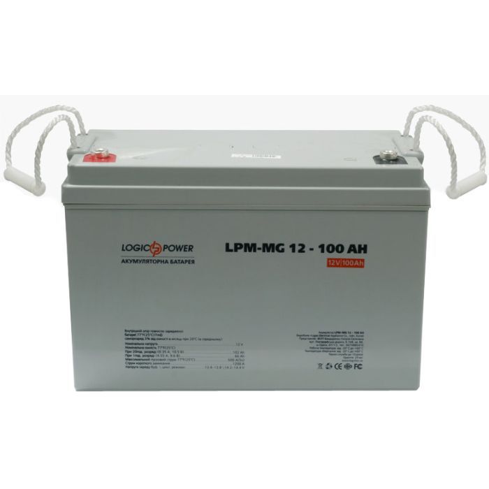 Батарея к ИБП LogicPower LPM MG 12В 100 Ач (3877) изображение 2