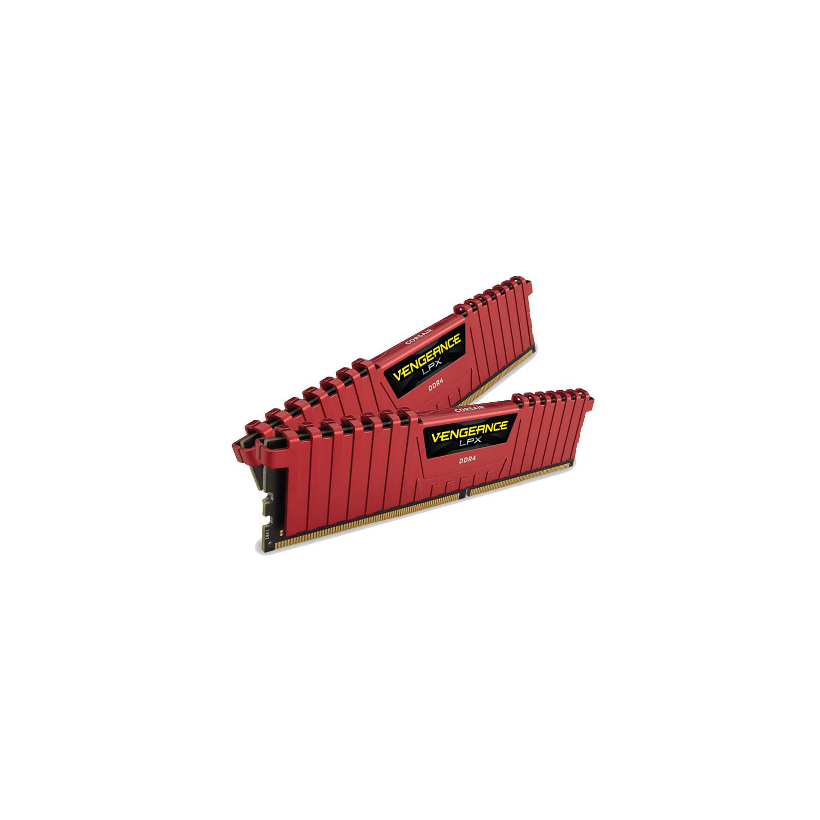 Модуль пам'яті для комп'ютера DDR4 8GB (2x4GB) 3000 MHz Vengeance LPX Red Corsair (CMK8GX4M2B3000C15R) зображення 3
