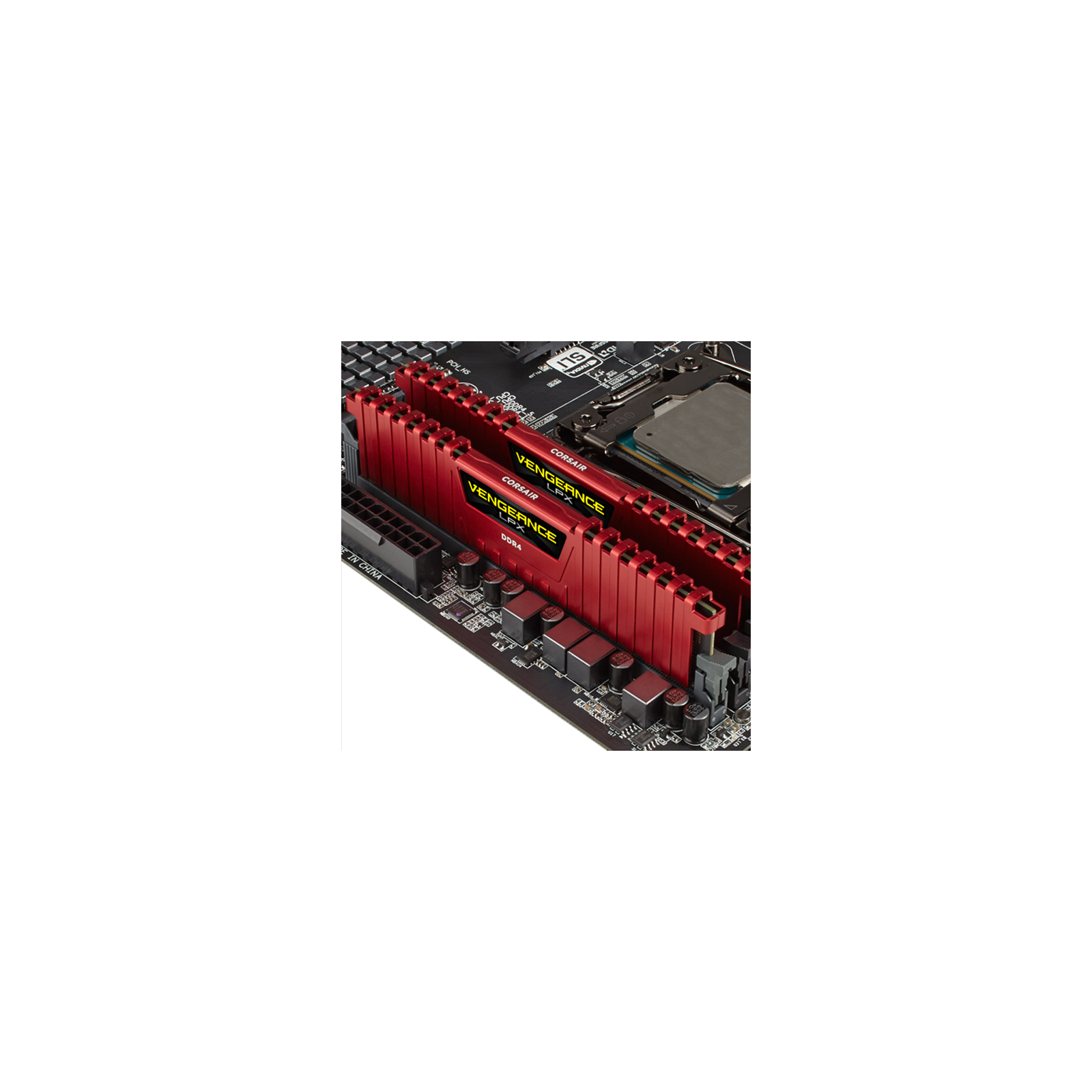 Модуль памяти для компьютера DDR4 8GB (2x4GB) 3000 MHz Vengeance LPX Red Corsair (CMK8GX4M2B3000C15R) изображение 5
