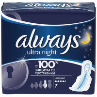 Гигиенические прокладки Always Ultra Platinum Collection Ultra Night 7 шт (4015400453307)