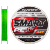 Фото - Волосінь і шнури Favorite Шнур  Smart PE 4x 150м салатовый #3.0/0.296мм 15.5кг  (1693.10.30)