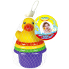 Іграшка для ванної BeBeLino Пирамидка-стаканчики с брызгалкой для ванной Утенок (57110) зображення 3