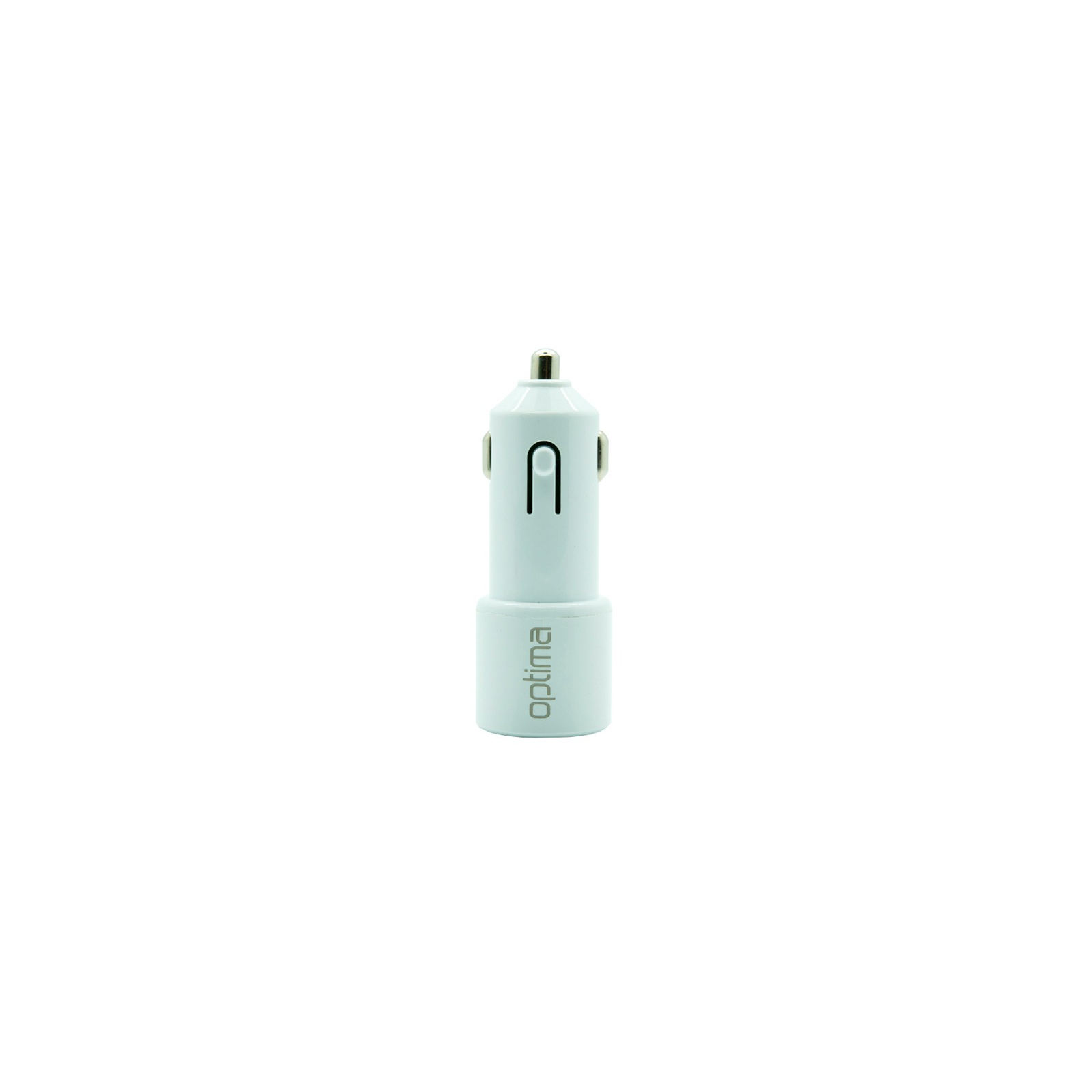 Зарядний пристрій Optima 2*USB (2.1A) + cable iPhone 5 White (45089)