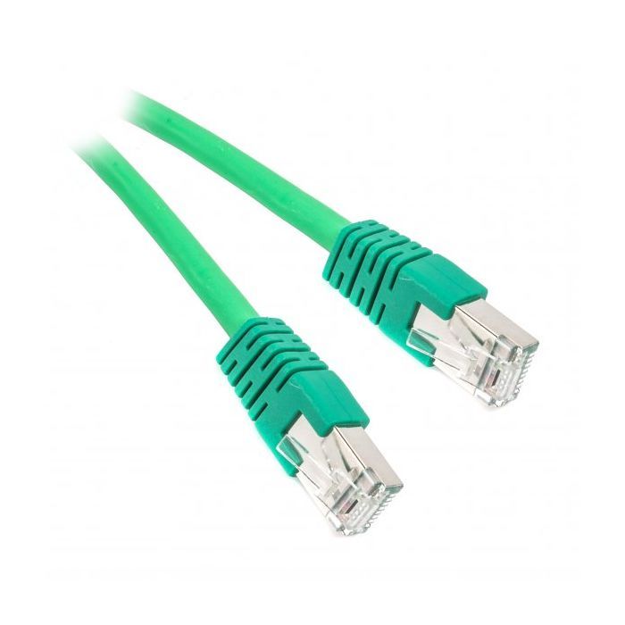 Патч-корд 0.5м S/FTP Cat 6A CU LSZH green Cablexpert (PP6A-LSZHCU-G-0.5M)