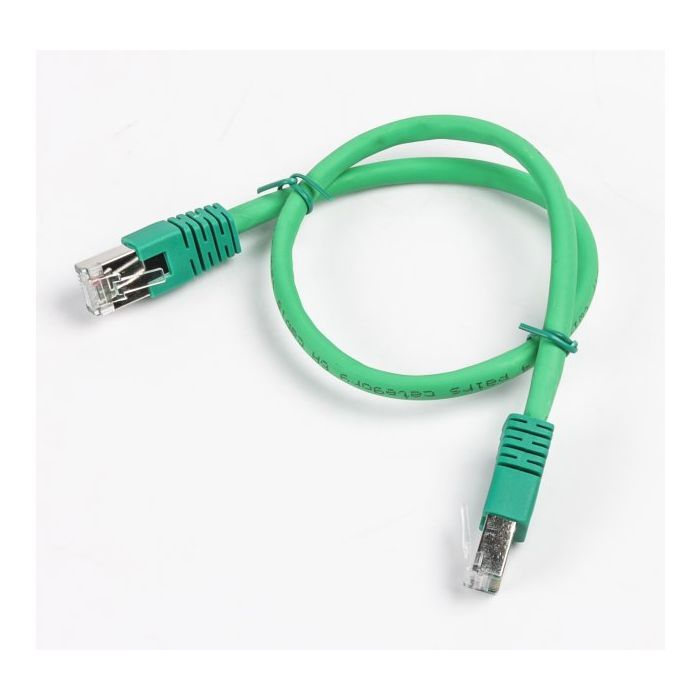 Патч-корд 0.5м S/FTP Cat 6A CU LSZH green Cablexpert (PP6A-LSZHCU-G-0.5M) изображение 2