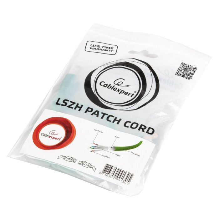 Патч-корд 0.5м S/FTP Cat 6A CU LSZH green Cablexpert (PP6A-LSZHCU-G-0.5M) изображение 3