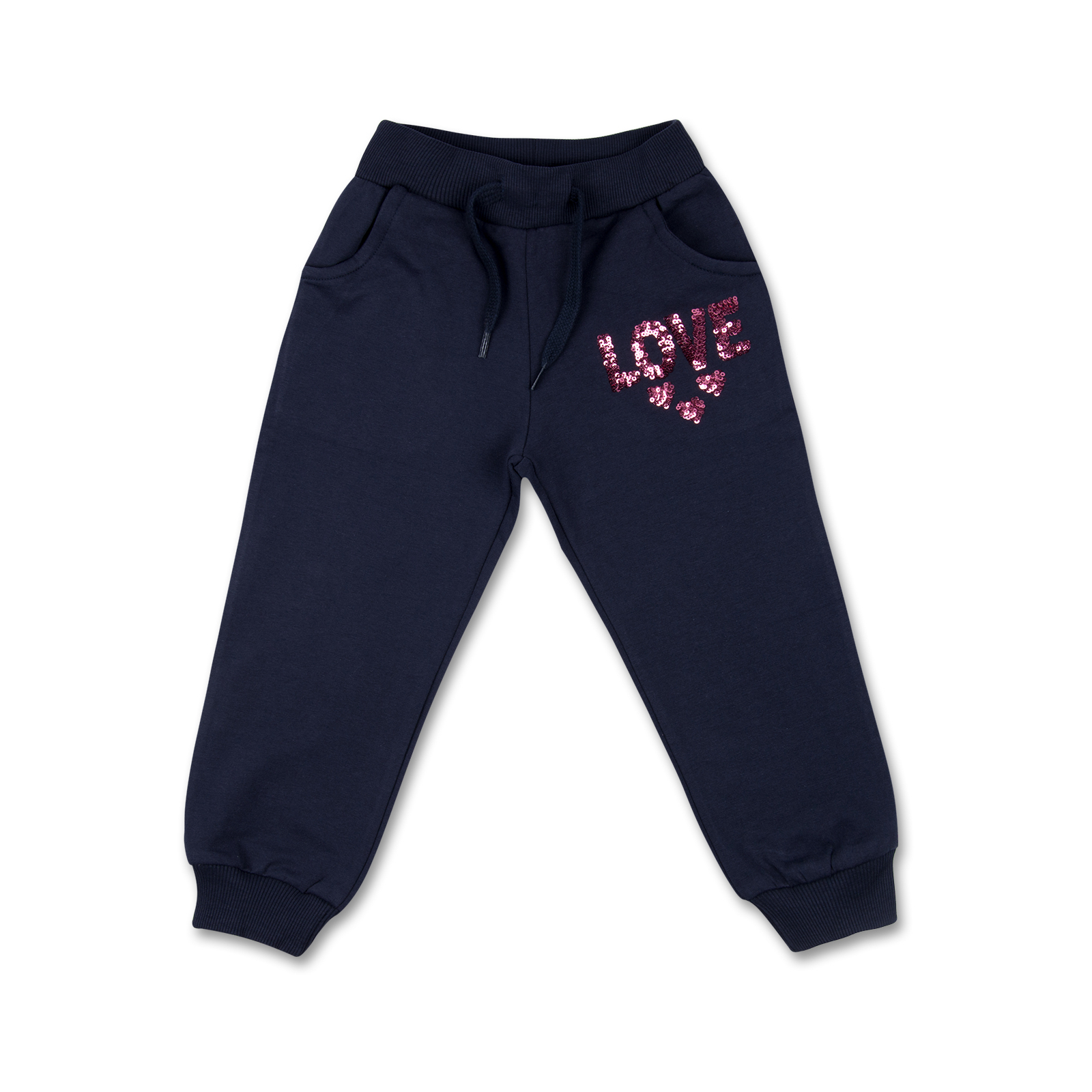 Набор детской одежды Breeze кофта с брюками с сердечком из пайеток (8271-116G-pink) изображение 3