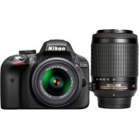 Цифровий фотоапарат Nikon D3300 Kit 18-55 VR II + 55-300VR