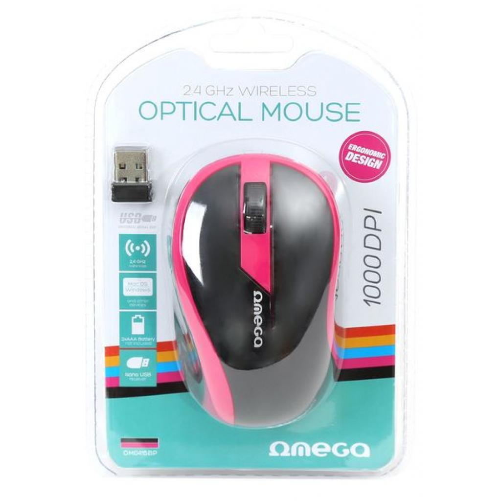 Мишка Omega Wireless OM-415 pink/black (OM0415PB) зображення 4