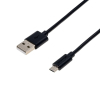 Дата кабель USB 2.0 AM to Micro 5P 1.0m Cu, 2.1A, Black Grand-X (PM01B) зображення 2