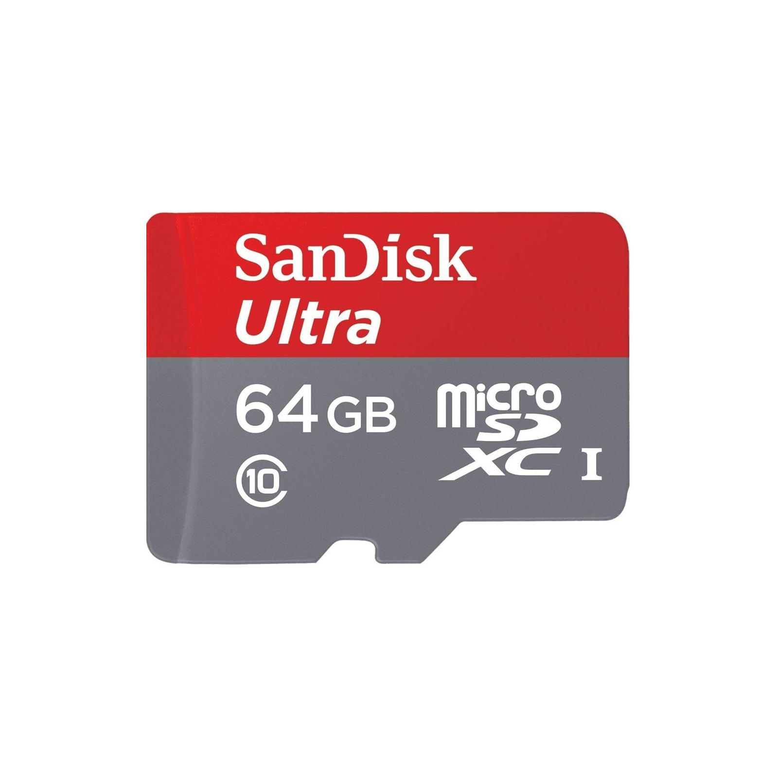 Карта памяти SanDisk 64GB microSD Class 10 UHS-I Ultra (SDSQUNS-064G-GN3MN)