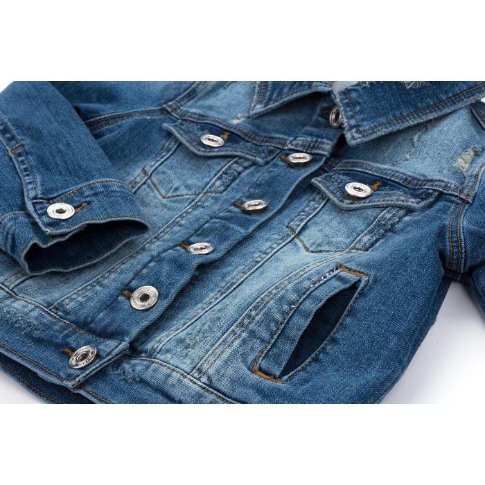 Куртка дитяча Breeze джинсова укорочена (OZ-18801-116G-blue) зображення 5