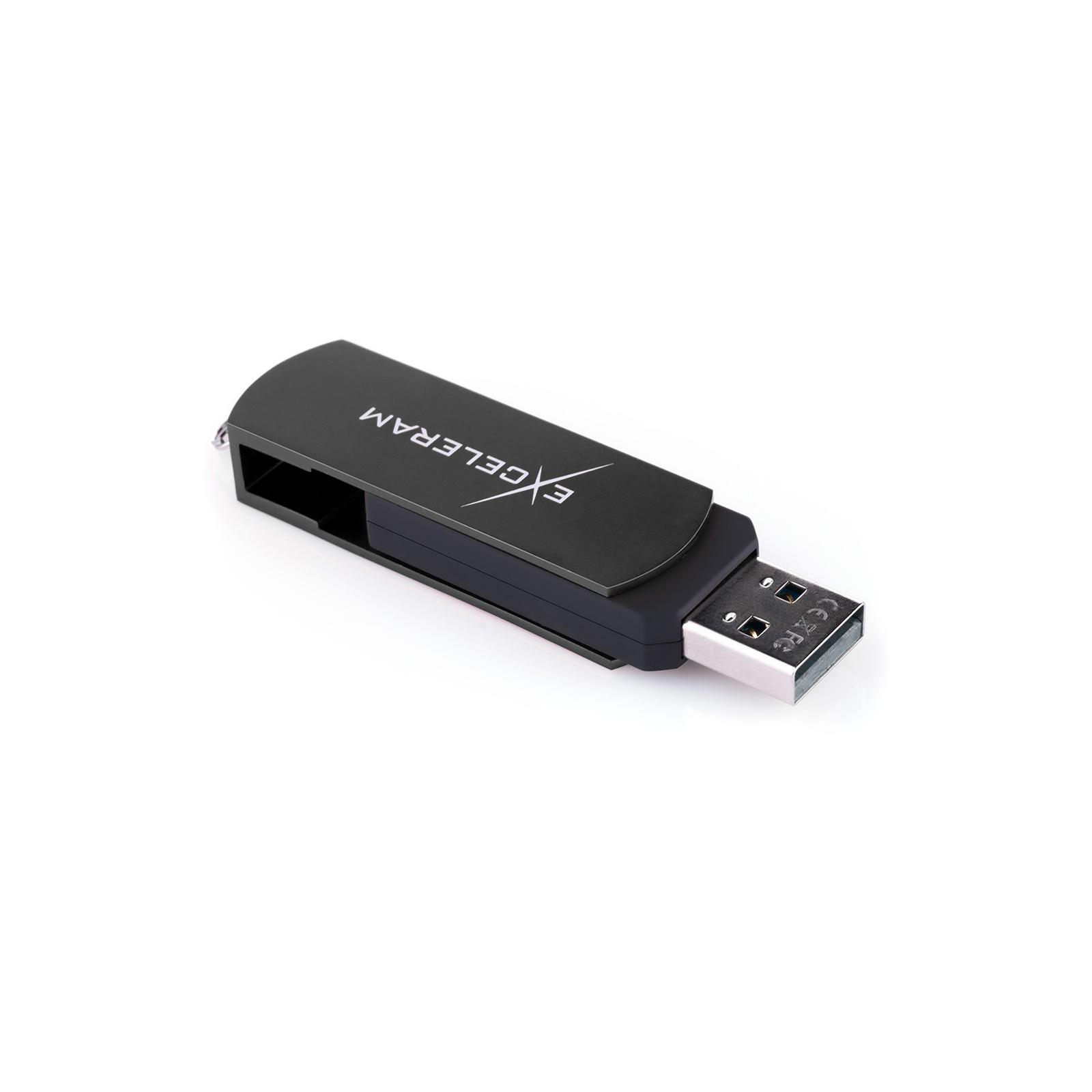 USB флеш накопитель eXceleram 64GB P2 Series Silver/Black USB 2.0 (EXP2U2SIB64) изображение 5