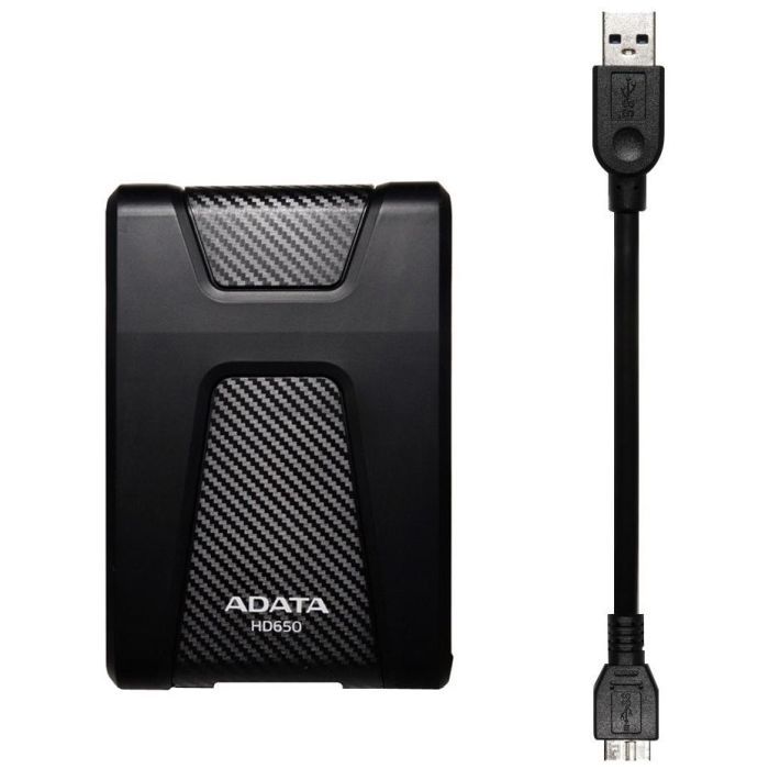 Зовнішній жорсткий диск 2.5" 1TB ADATA (AHD650-1TU31-CBK) зображення 4