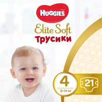 Подгузники Huggies Elite Soft Pants Размер 4 (9-14 кг) 21 шт (5029053546971)