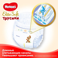 Подгузники Huggies Elite Soft Pants Размер 4 (9-14 кг) 21 шт (5029053546971) изображение 5