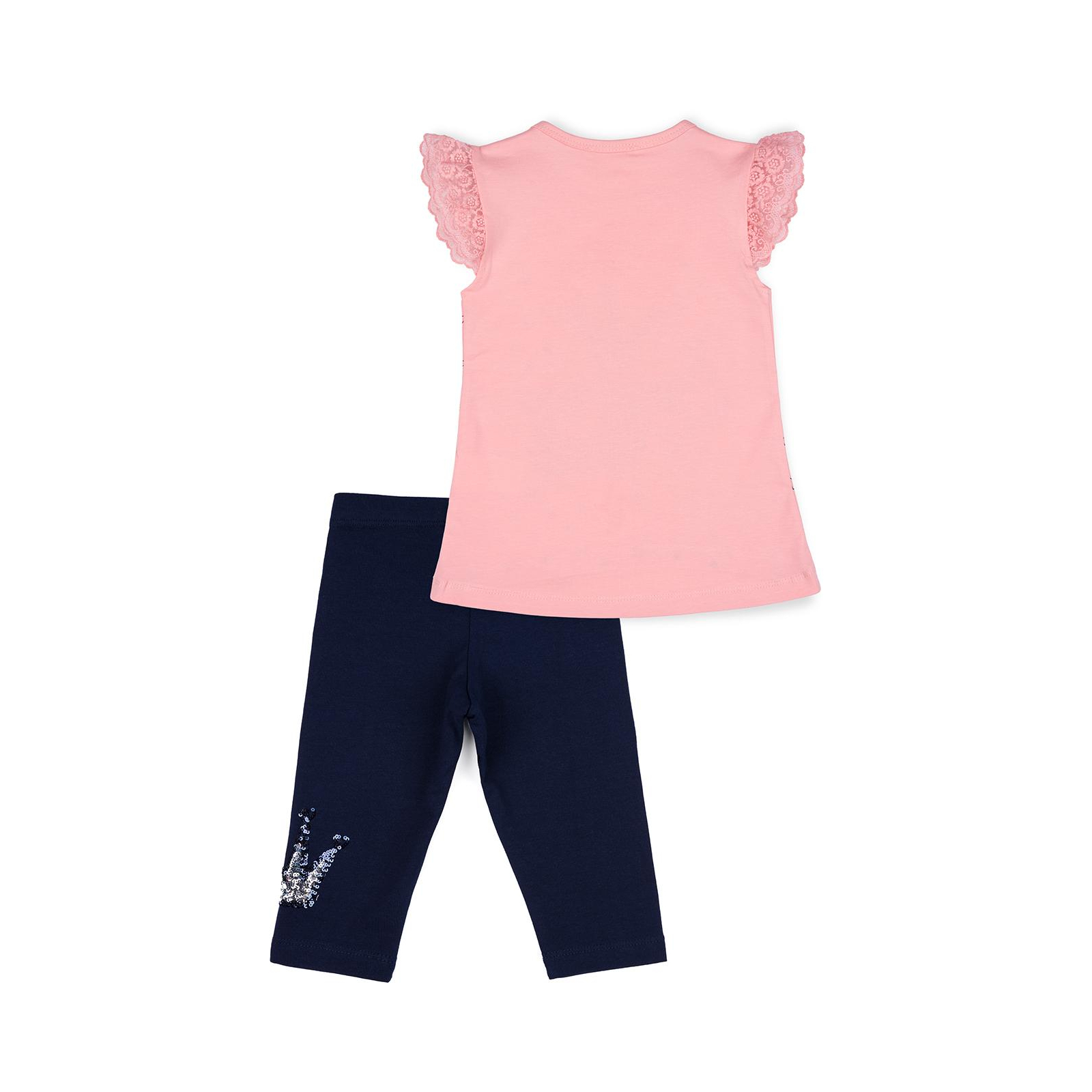 Набір дитячого одягу Breeze з коронкою з паєток (10133-98G-peach) зображення 4