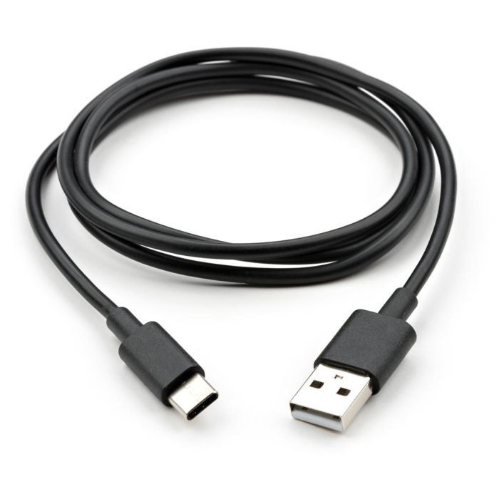 Дата кабель USB 2.0 AM to Type-C PVC 1m black Vinga (VCPDCTC1BK) зображення 2