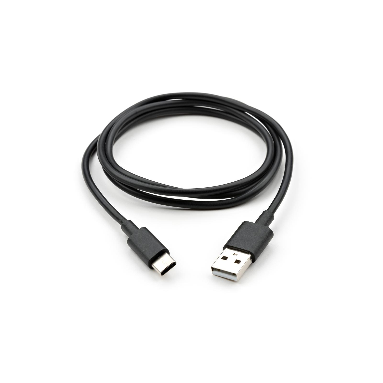 Дата кабель USB 2.0 AM to Type-C PVC 1m black Vinga (VCPDCTC1BK) изображение 2