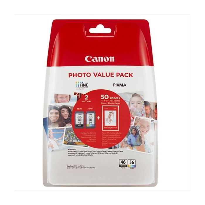 Картридж Canon PG-46 + CL-56 + Paper (Multi Pack) (9059B003/9059B006)
