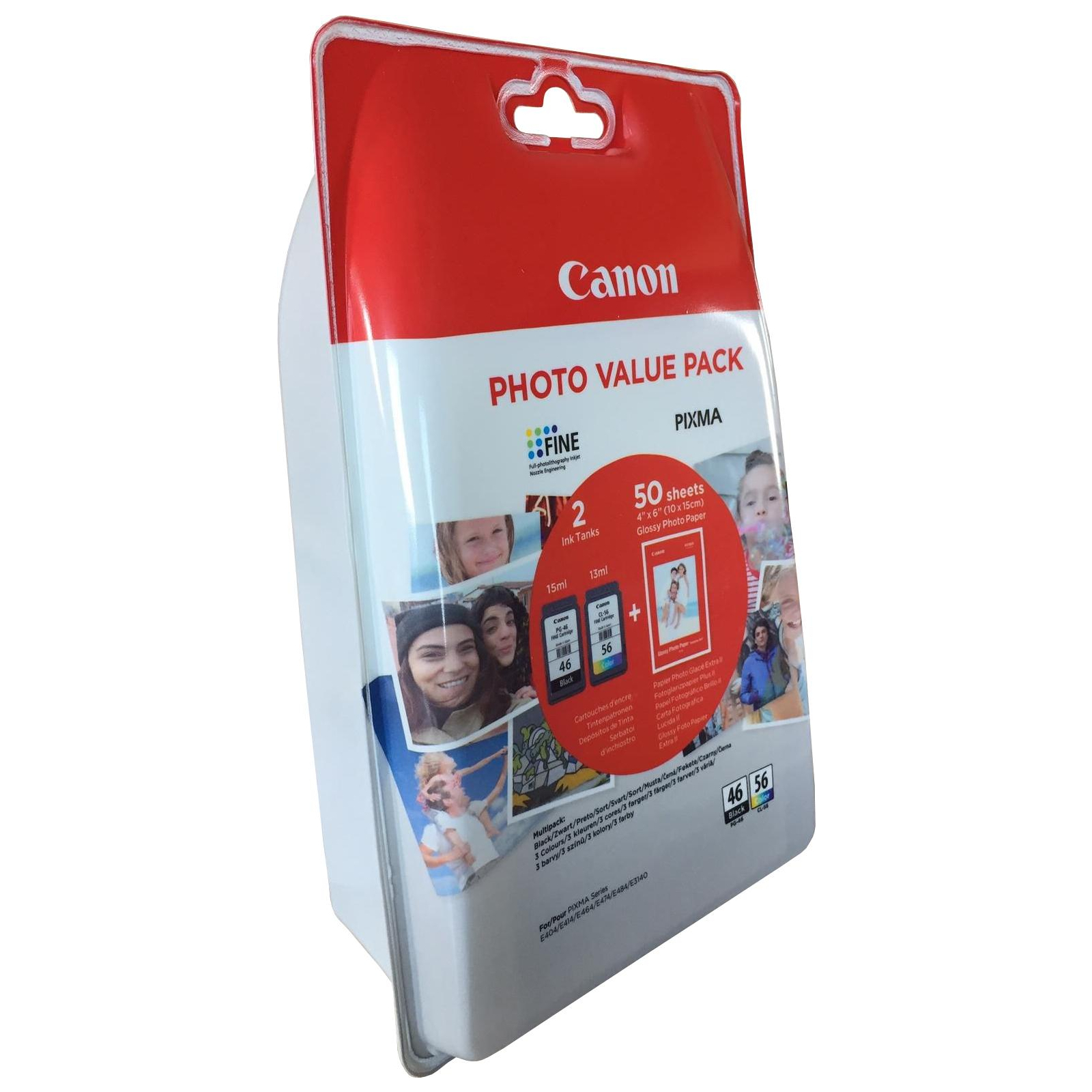 Картридж Canon PG-46 + CL-56 + Paper (Multi Pack) (9059B003) зображення 2