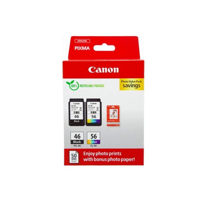 Картридж Canon PG-46 + CL-56 + Paper (Multi Pack) (9059B003/9059B006) зображення 3