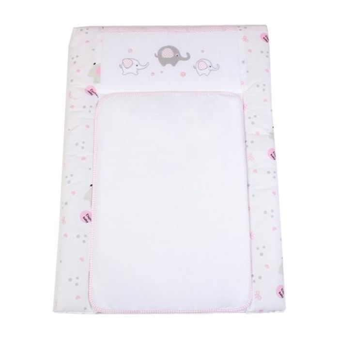 Пеленальний матрацик Верес Elephant pink 50*70 (421.4)