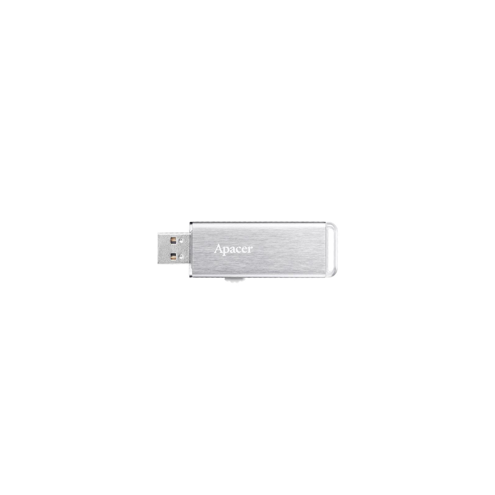 USB флеш накопичувач Apacer 32GB AH33A Silver USB 2.0 (AP32GAH33AS-1) зображення 2