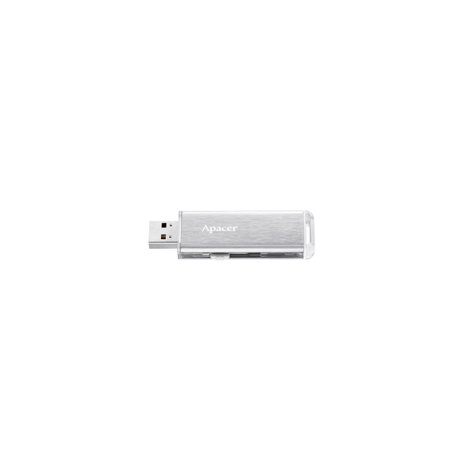 USB флеш накопитель Apacer 16GB AH33A Silver USB 2.0 (AP16GAH33AS-1) изображение 3