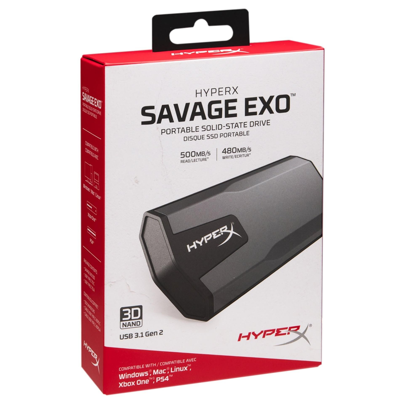 Накопичувач SSD USB 3.1 960GB HyperX (SHSX100/960G) зображення 5