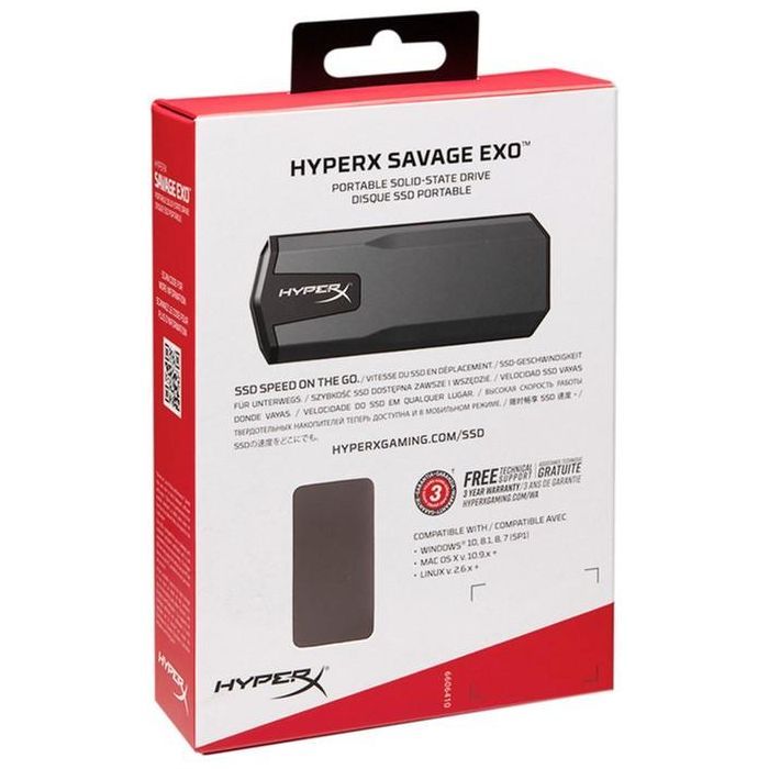 Накопитель SSD USB 3.1 960GB HyperX (SHSX100/960G) изображение 6 Накопитель SSD USB 3.1 960GB HyperX (SHSX100/960G) изображение 6