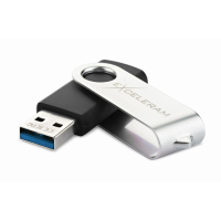 USB флеш накопитель eXceleram 128GB P1 Series Silver/Black USB 3.1 Gen 1 (EXP1U3SIB128) изображение 2