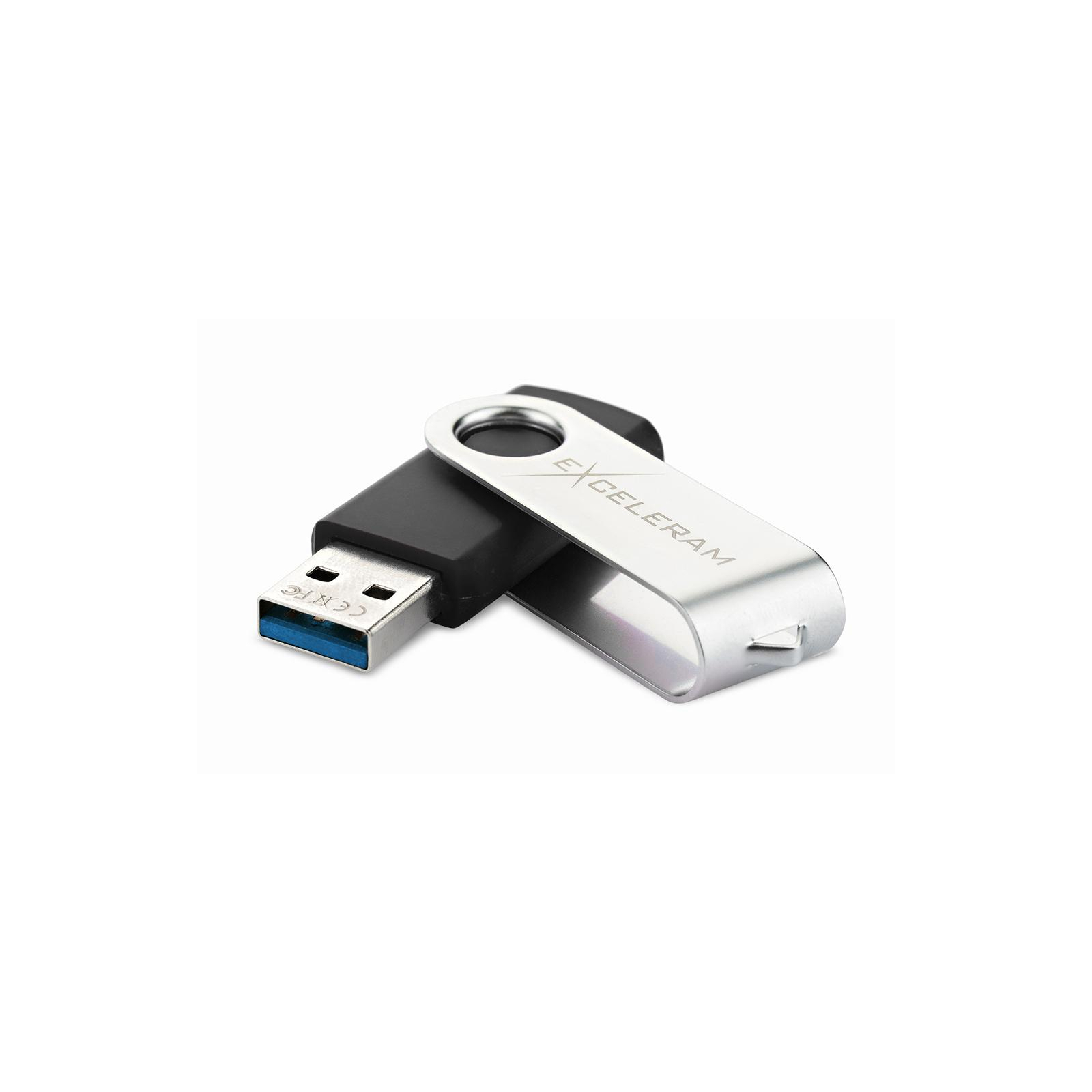 USB флеш накопичувач eXceleram 128GB P1 Series Silver/Black USB 3.1 Gen 1 (EXP1U3SIB128) зображення 2