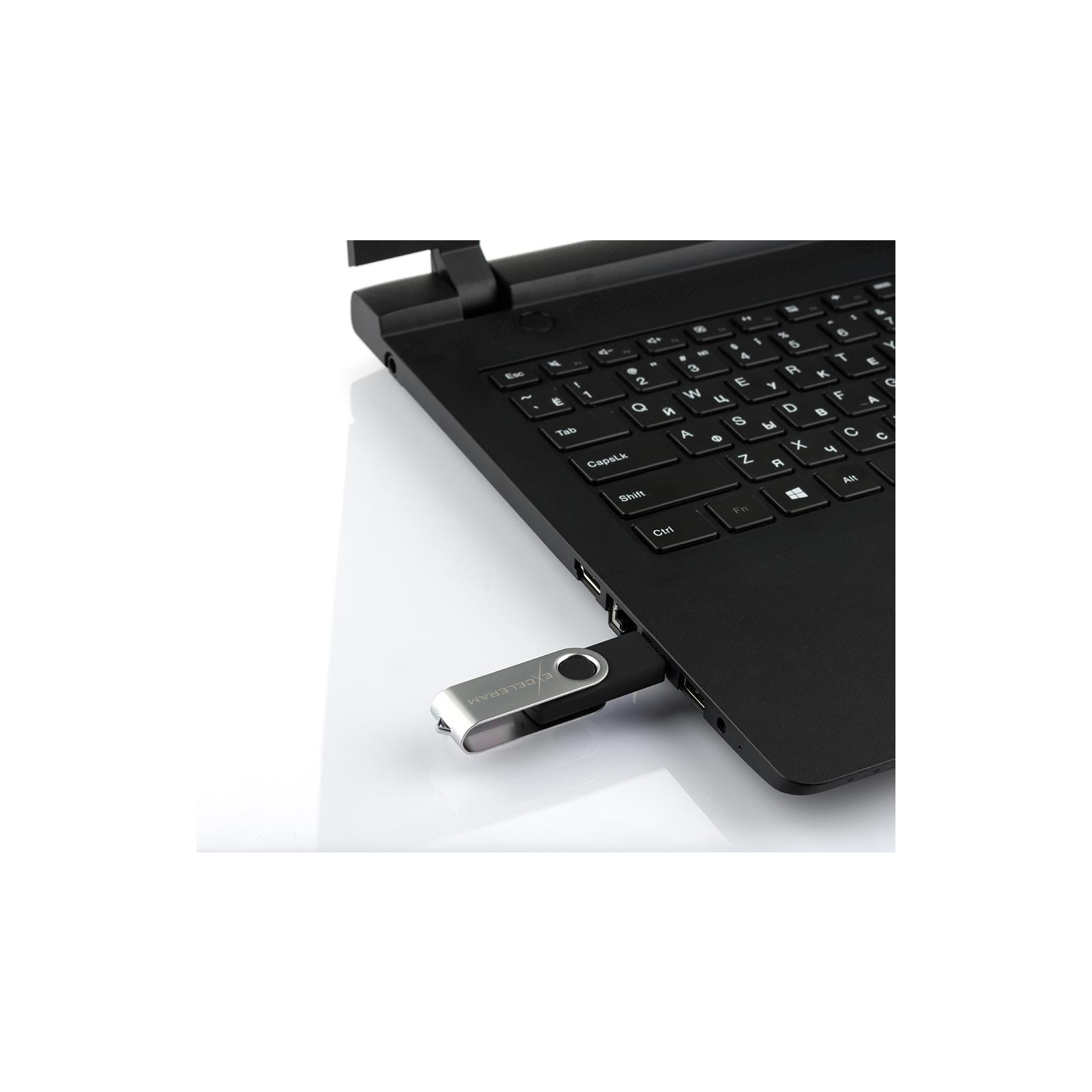 USB флеш накопичувач eXceleram 128GB P1 Series Silver/Black USB 3.1 Gen 1 (EXP1U3SIB128) зображення 7