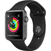 Смарт-часы Apple Watch Series 3 GPS, 42mm SpaceGrey Aluminium Case Black Band (MTF32FS/A)