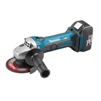 Шлифовальная машина Makita DGA452RFJ угловая, аккумуляторная (DGA452RFJ)