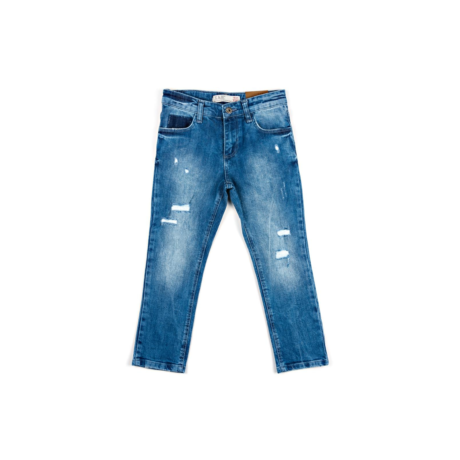 Штани дитячі Breeze джинсові з потертостями (OZ-18606-134B-blue)