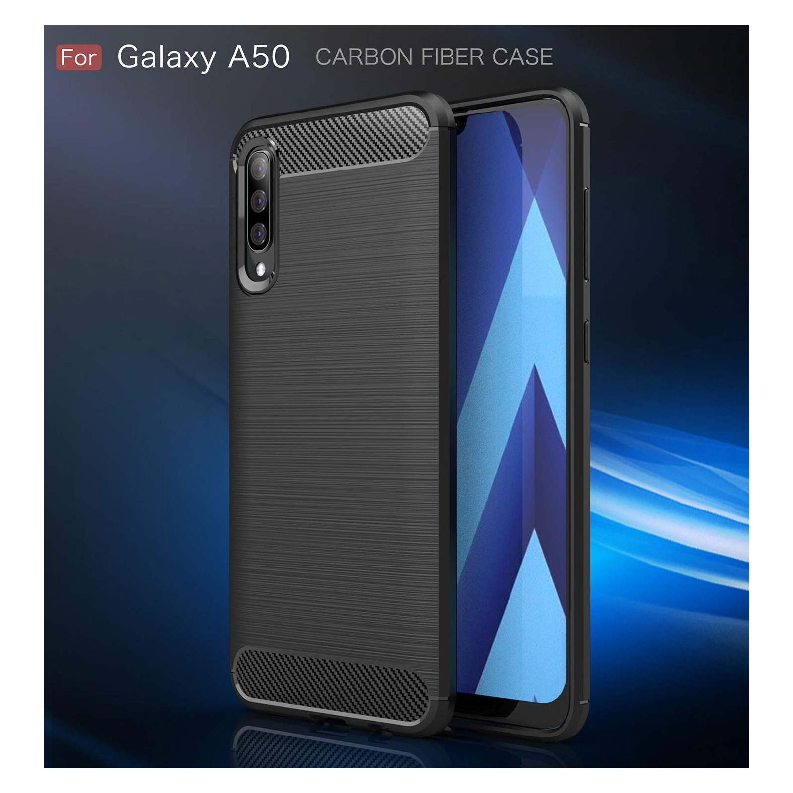 Чохол до мобільного телефона Laudtec для SAMSUNG Galaxy A50 Carbon Fiber (Black) (LT-A50B) зображення 10