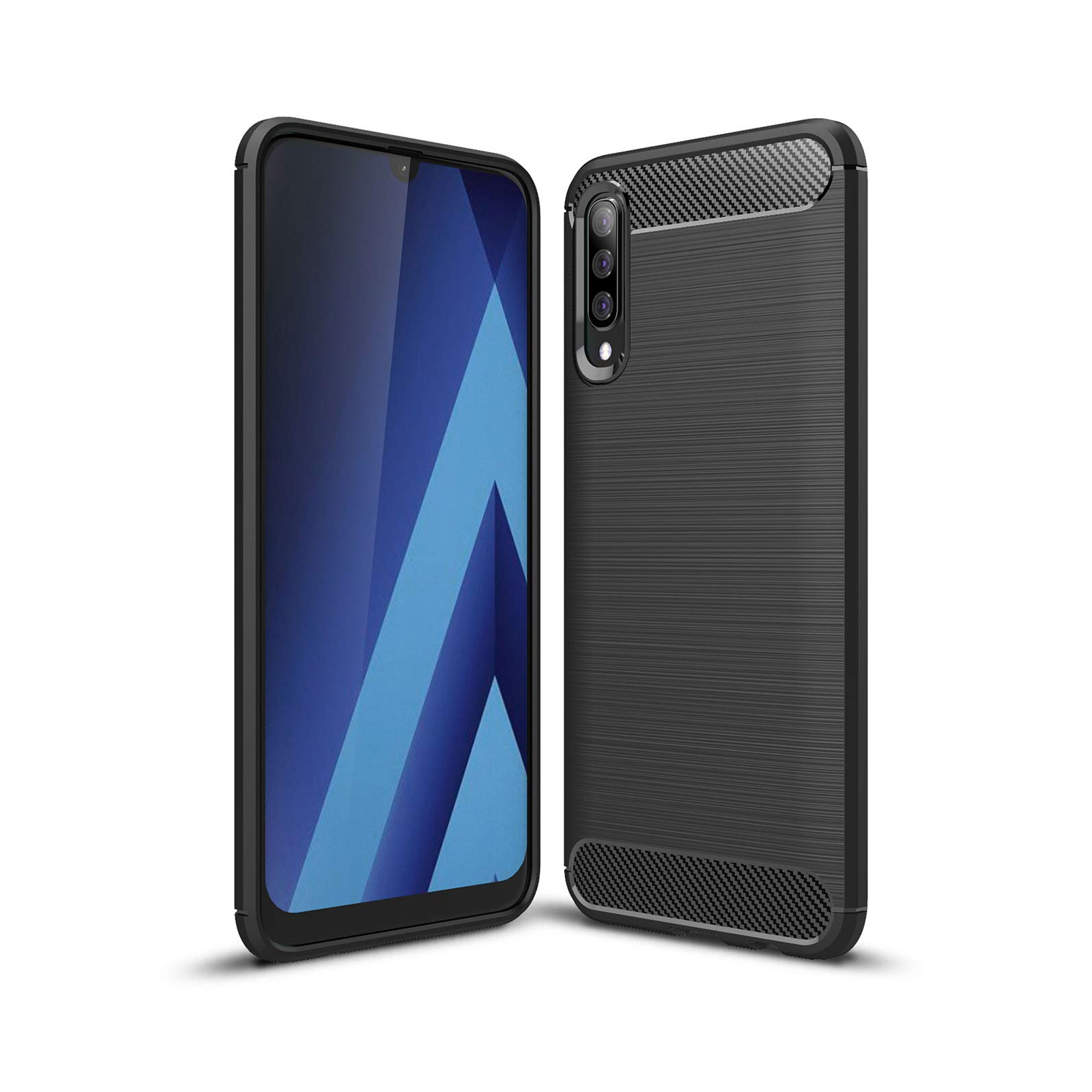 Чохол до мобільного телефона Laudtec для SAMSUNG Galaxy A50 Carbon Fiber (Black) (LT-A50B)