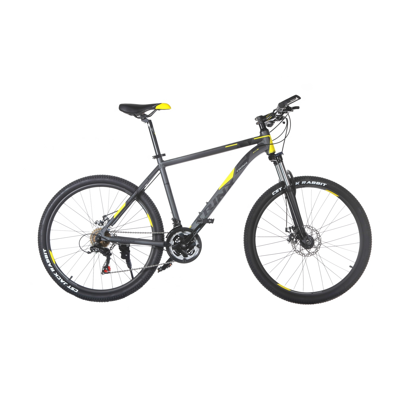 Велосипед Trinx M136 26"х19" Matt-Grey-Yellow-Black (10030073)