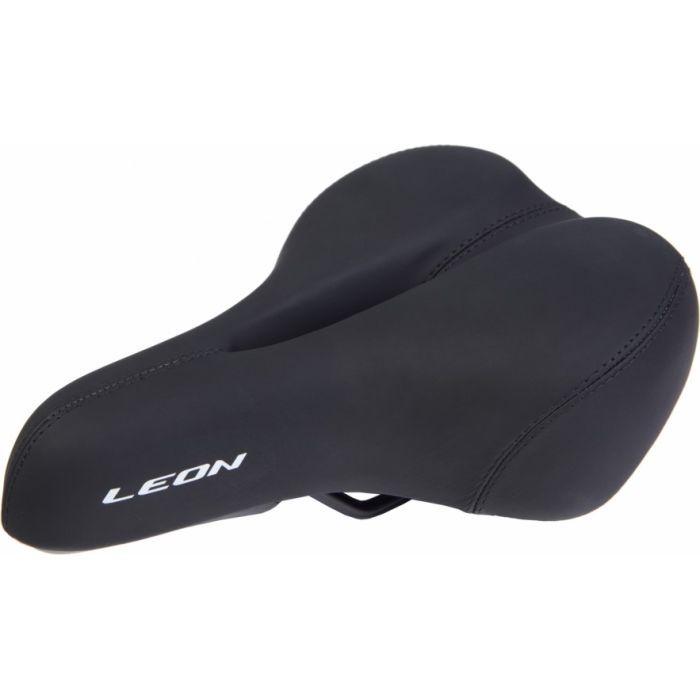 Седло Velotrade с отверстием 258*184 черный K.San YBT-7198 c logo LEON (SAD-342) изображение 2