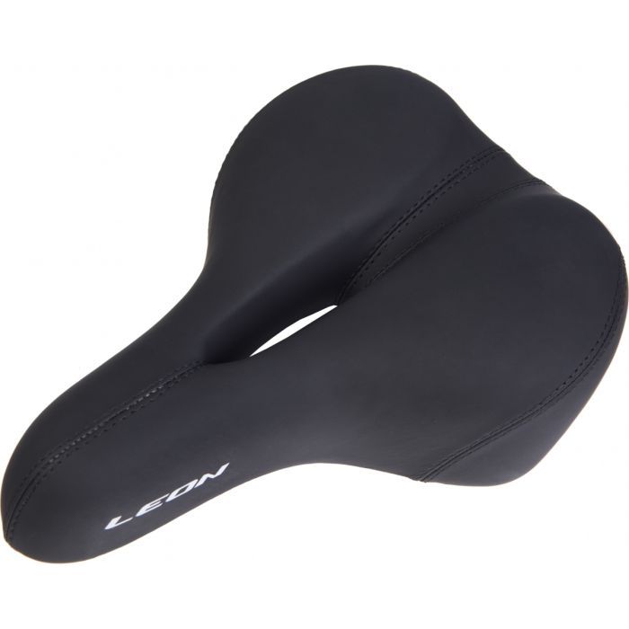 Седло Velotrade с отверстием 258*184 черный K.San YBT-7198 c logo LEON (SAD-342) изображение 3
