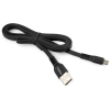 Дата кабель USB 2.0 AM to Micro 5P 1.0m flat art TPE back Vinga (VCPDCMFTPE1BK) зображення 3