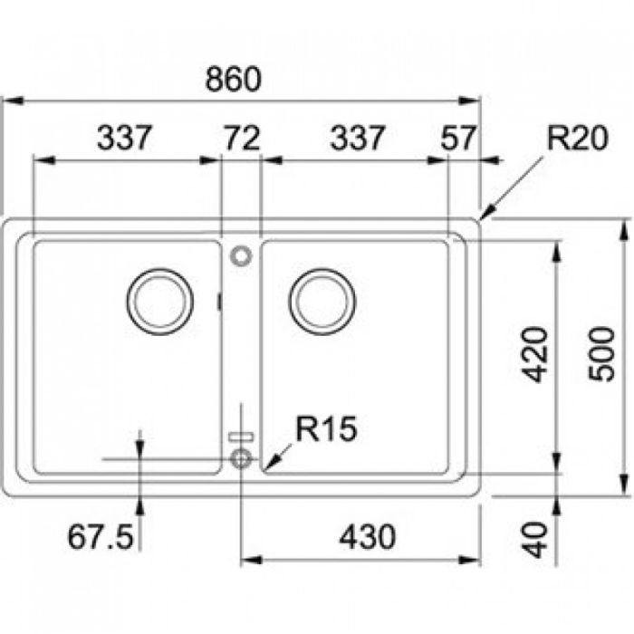 Мойка кухонная Franke Basis BFG 620 (114.0363.940) изображение 2