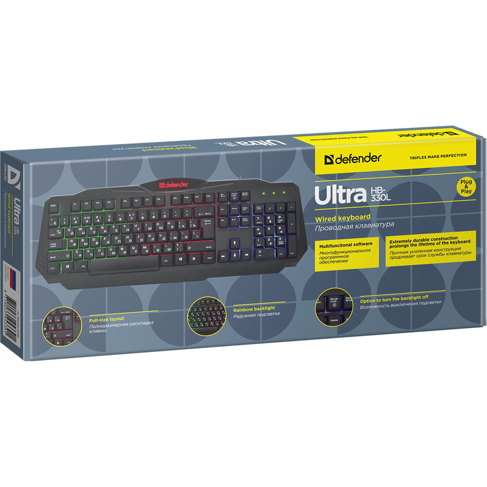 Клавиатура Defender Ultra HB-330L RU Black (45330) изображение 2