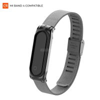 Ремешок для фитнес браслета Armorstandart Milanese Band для Xiaomi Mi Band 4/3 Graphite Black (ARM55036)